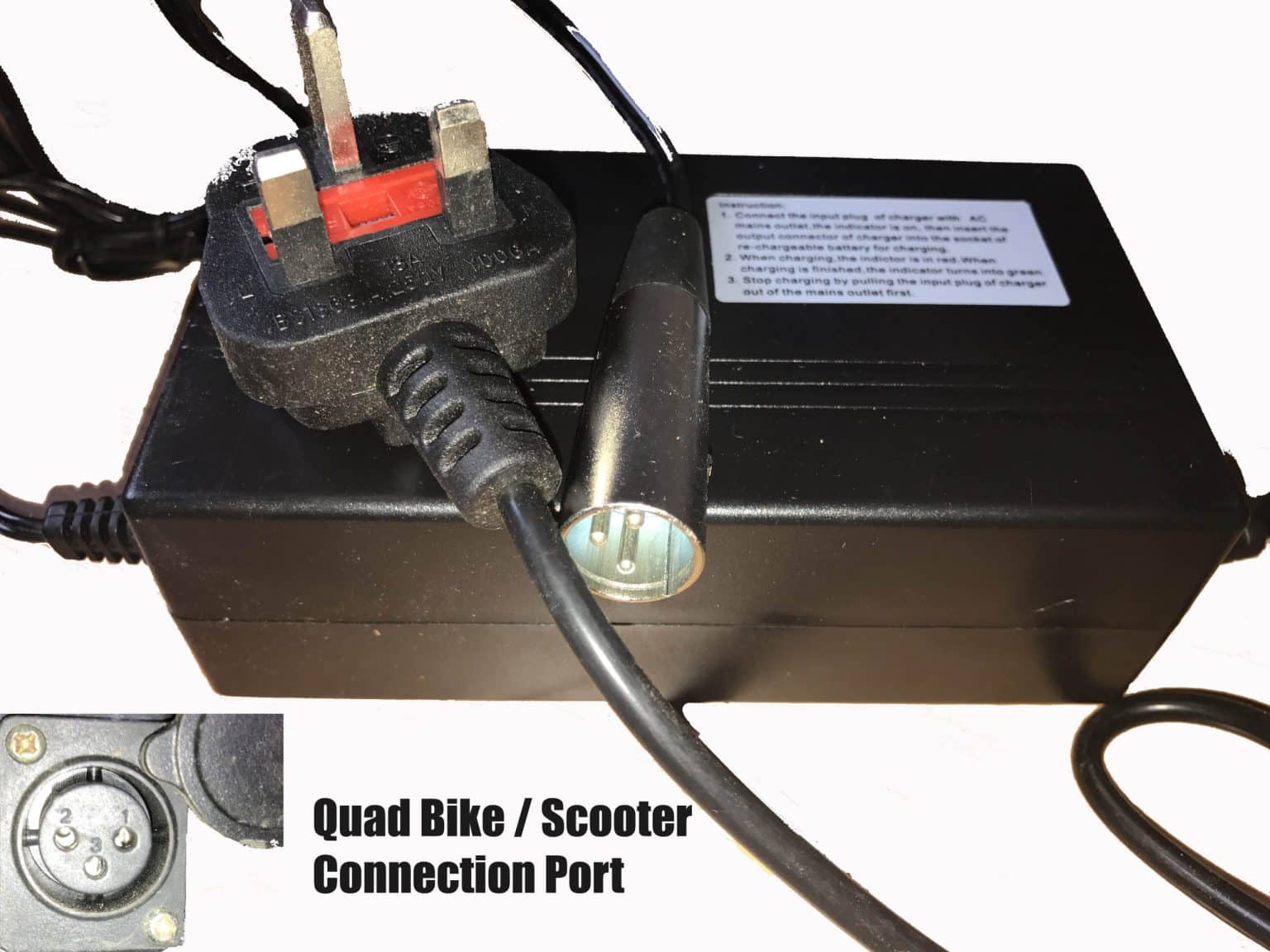 Teen Quad Bike and E-Scooter Battery Charger 36v 1.5A