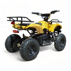 Trek 36v 1000w Electric Quad Bike - Yellow rear angle