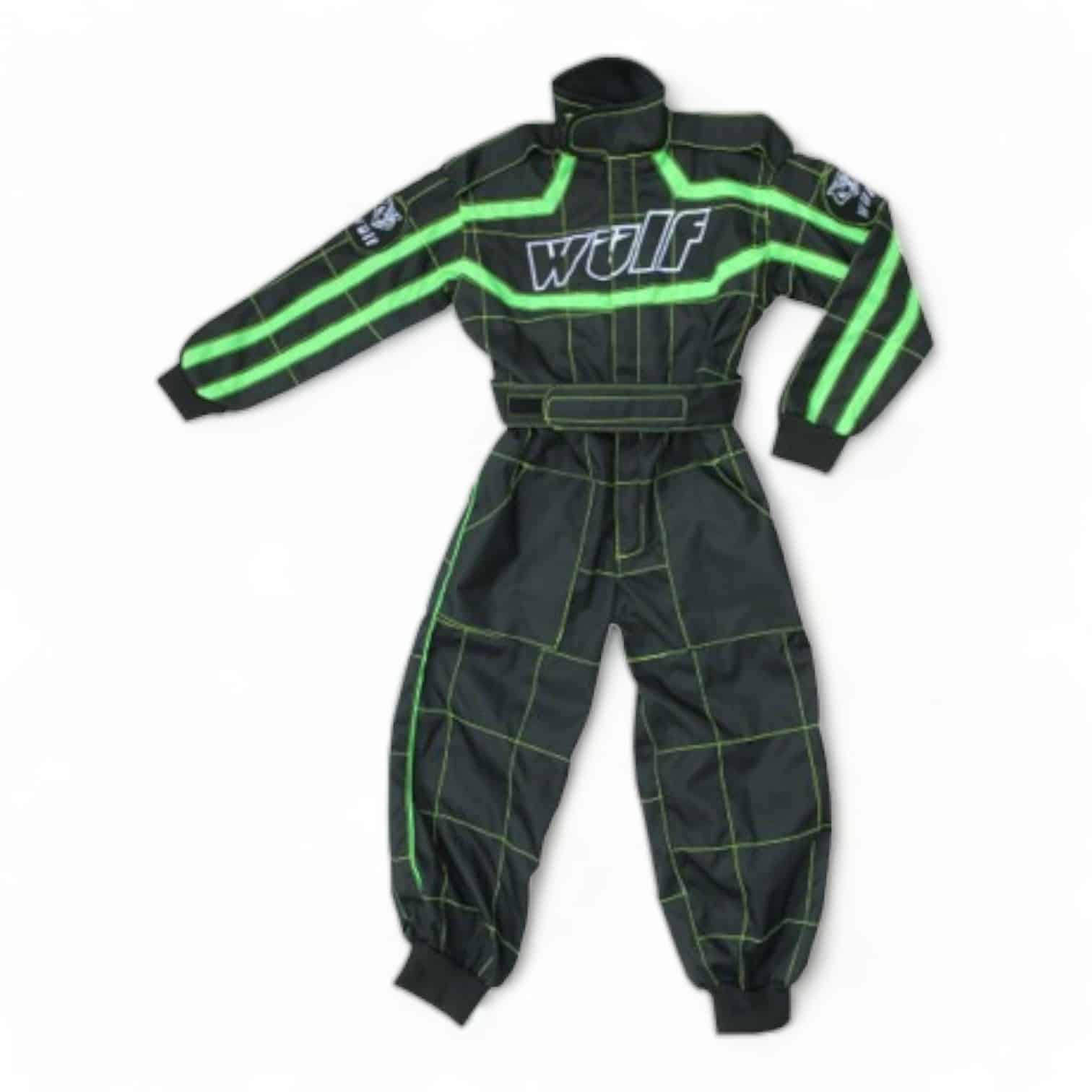 Wulfsport Race Suit Black Green