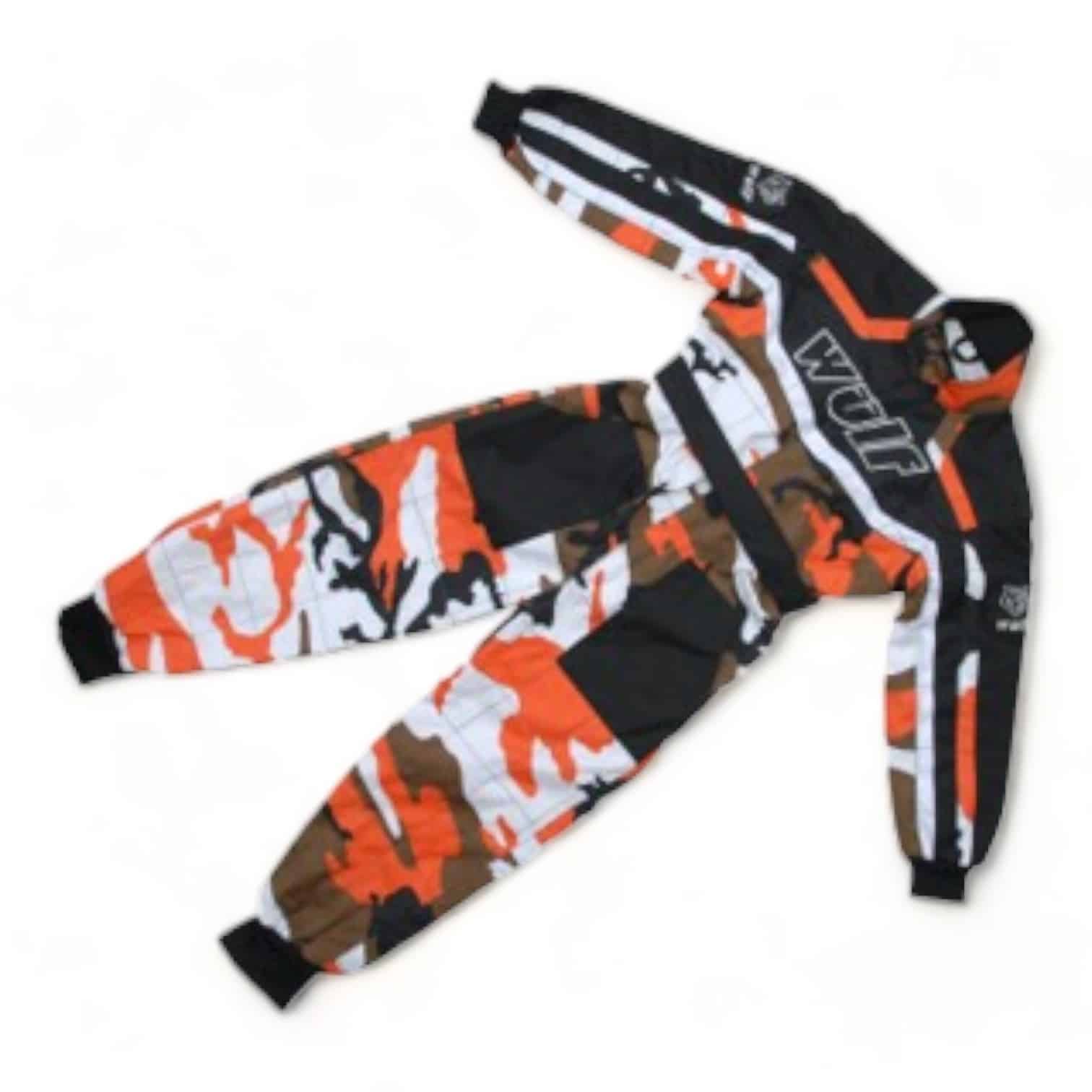 Wulfsport Race Suit Camo Orange