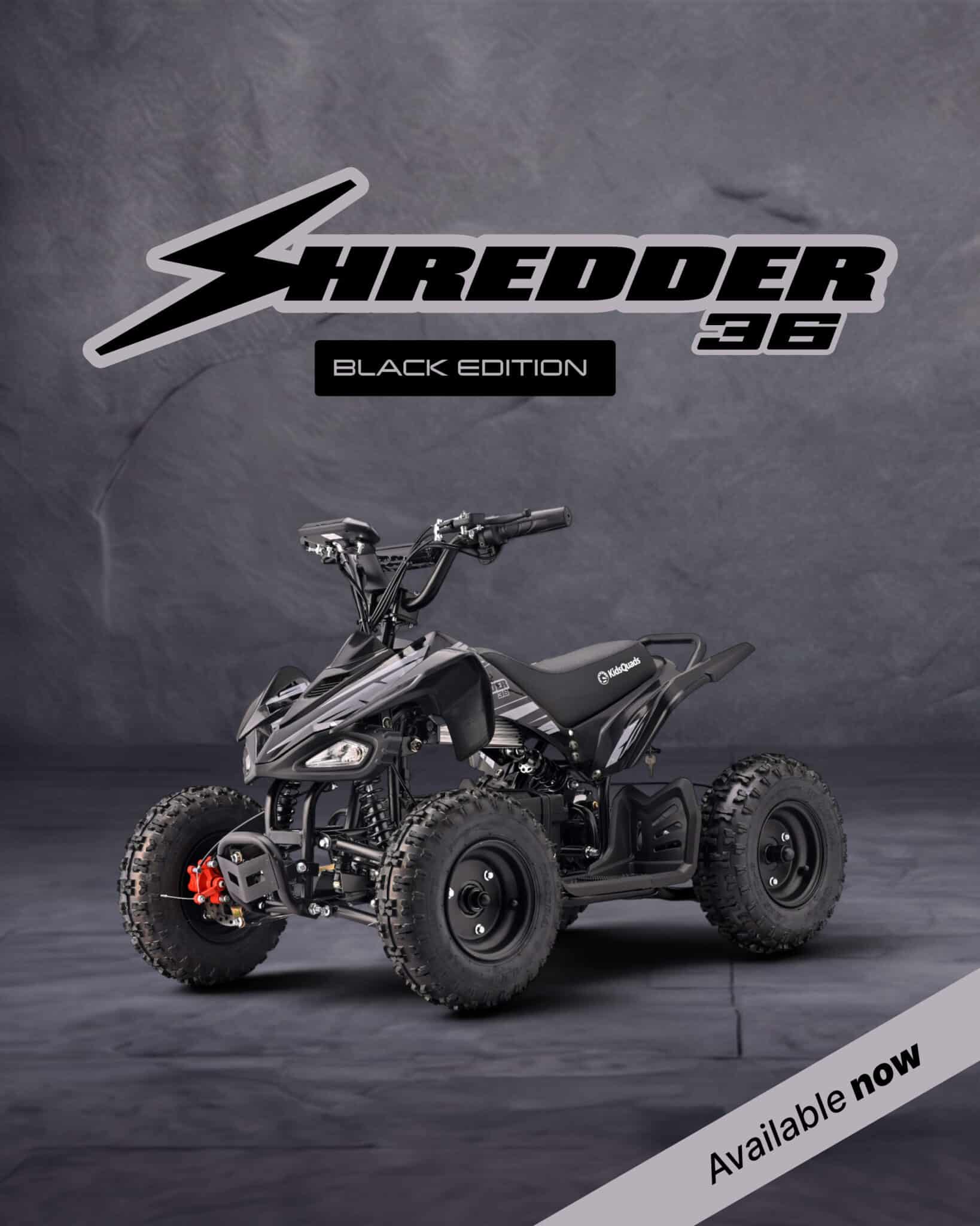 Shredder 36 Black Edition: what’s new in Kids Quads’ best-selling range